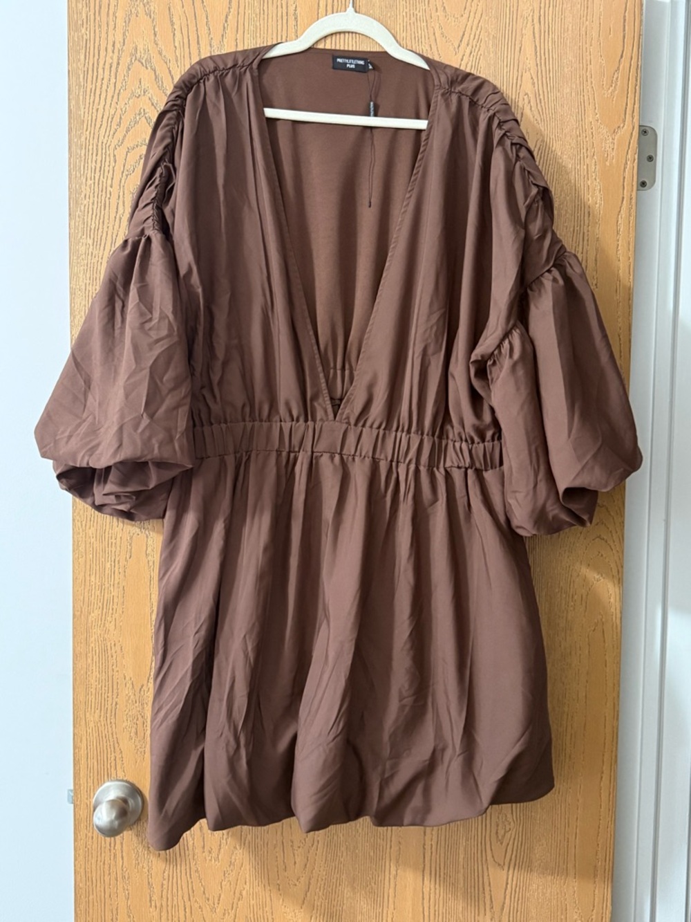 Boohoo Puff Mini Dress - Picture 2 of 2
